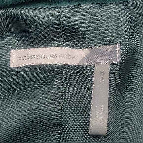 Classiques Entier Emerald Green Suede Mandarin Collar Jacket - Picture 5 of 9